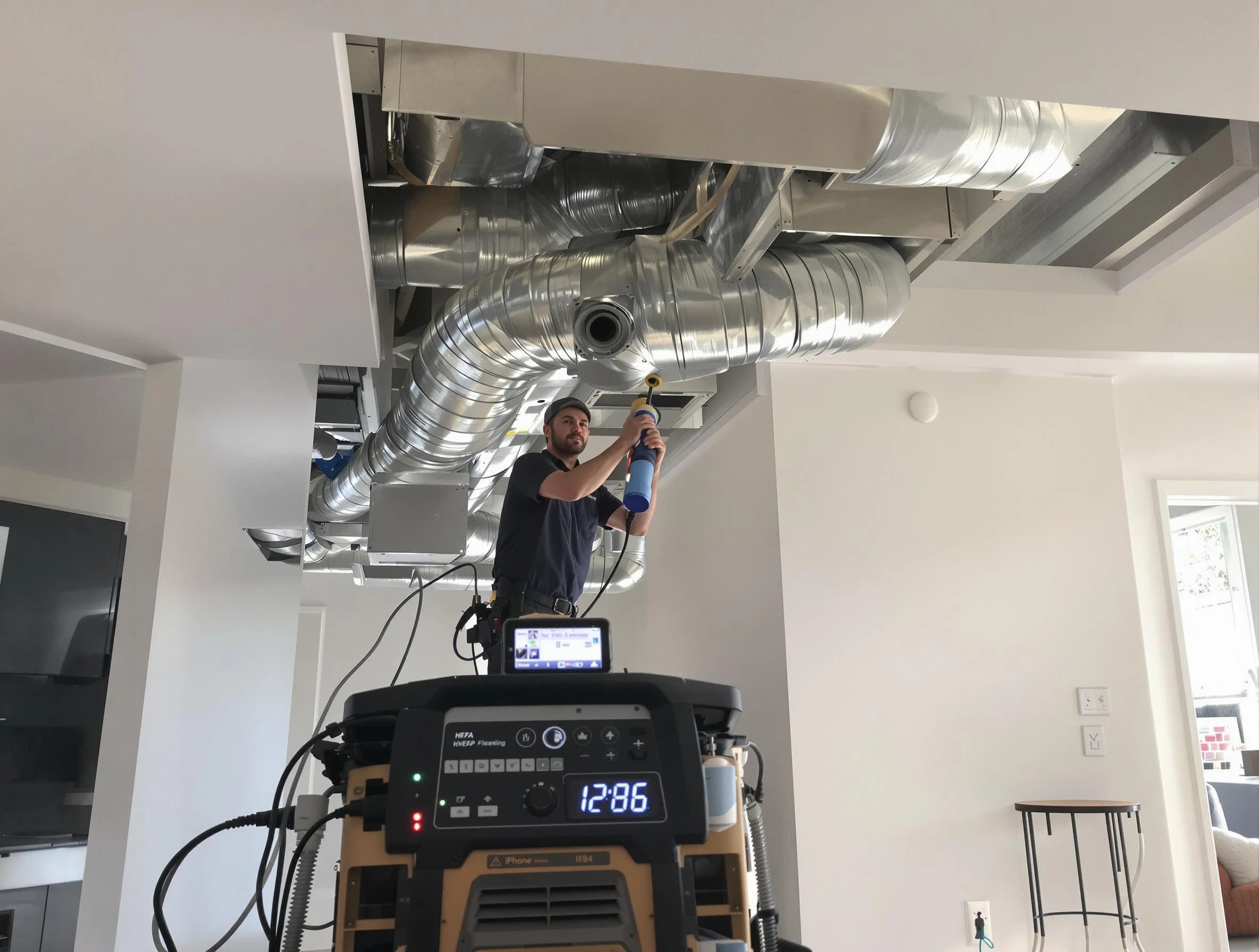 Advanced pure air duct cleaning by Enon Air Duct Cleaning in Enon