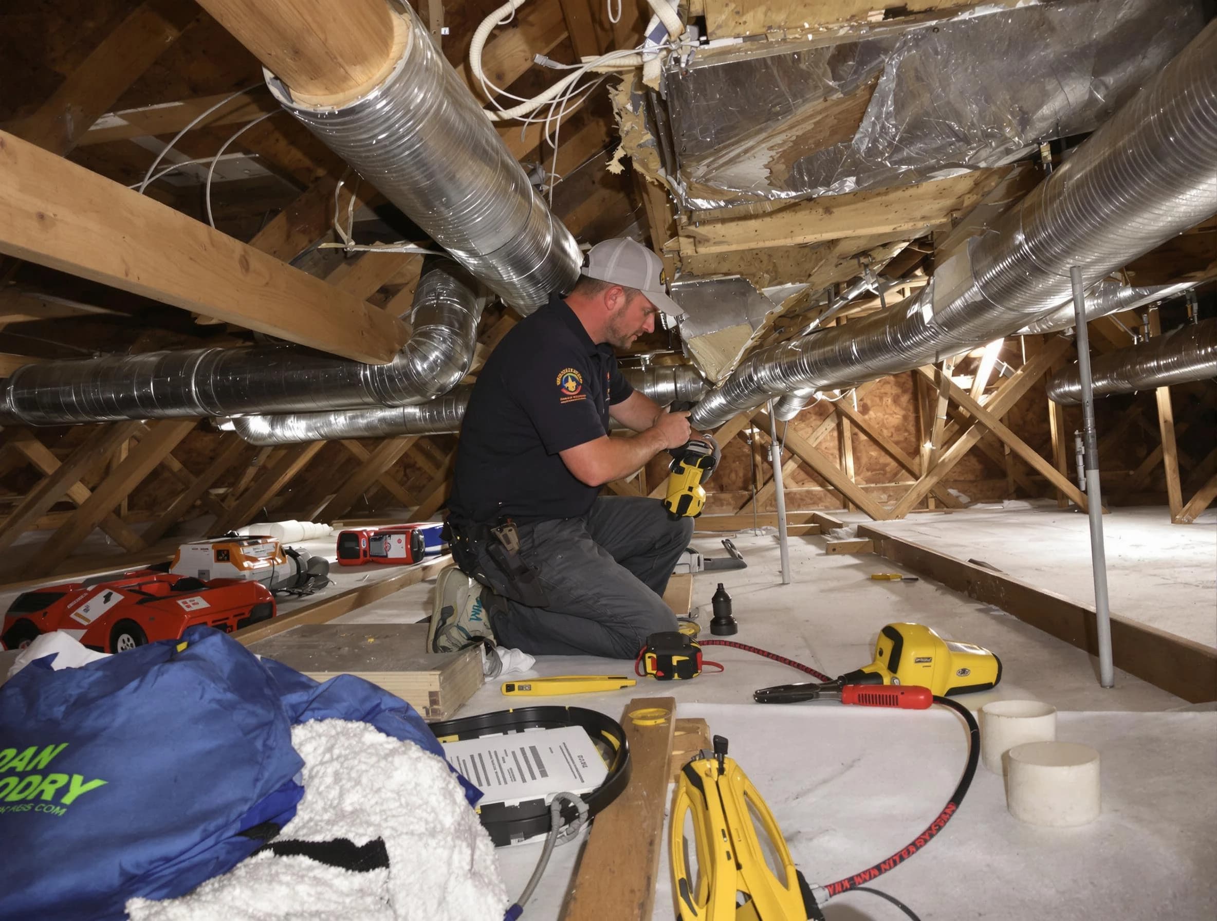Professional air duct repair by Enon Air Duct Cleaning in Enon