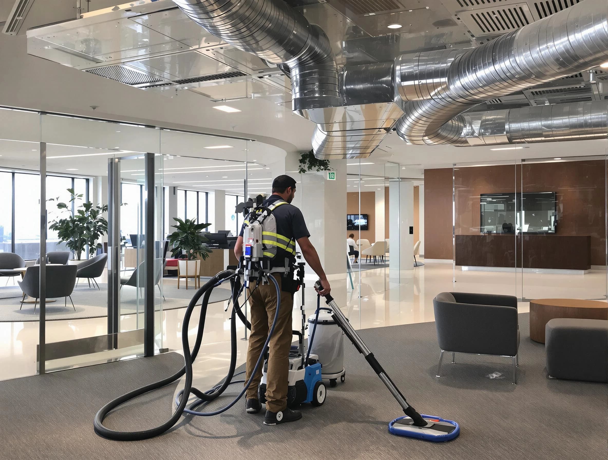 Commercial duct cleaning service by Enon Air Duct Cleaning in Enon