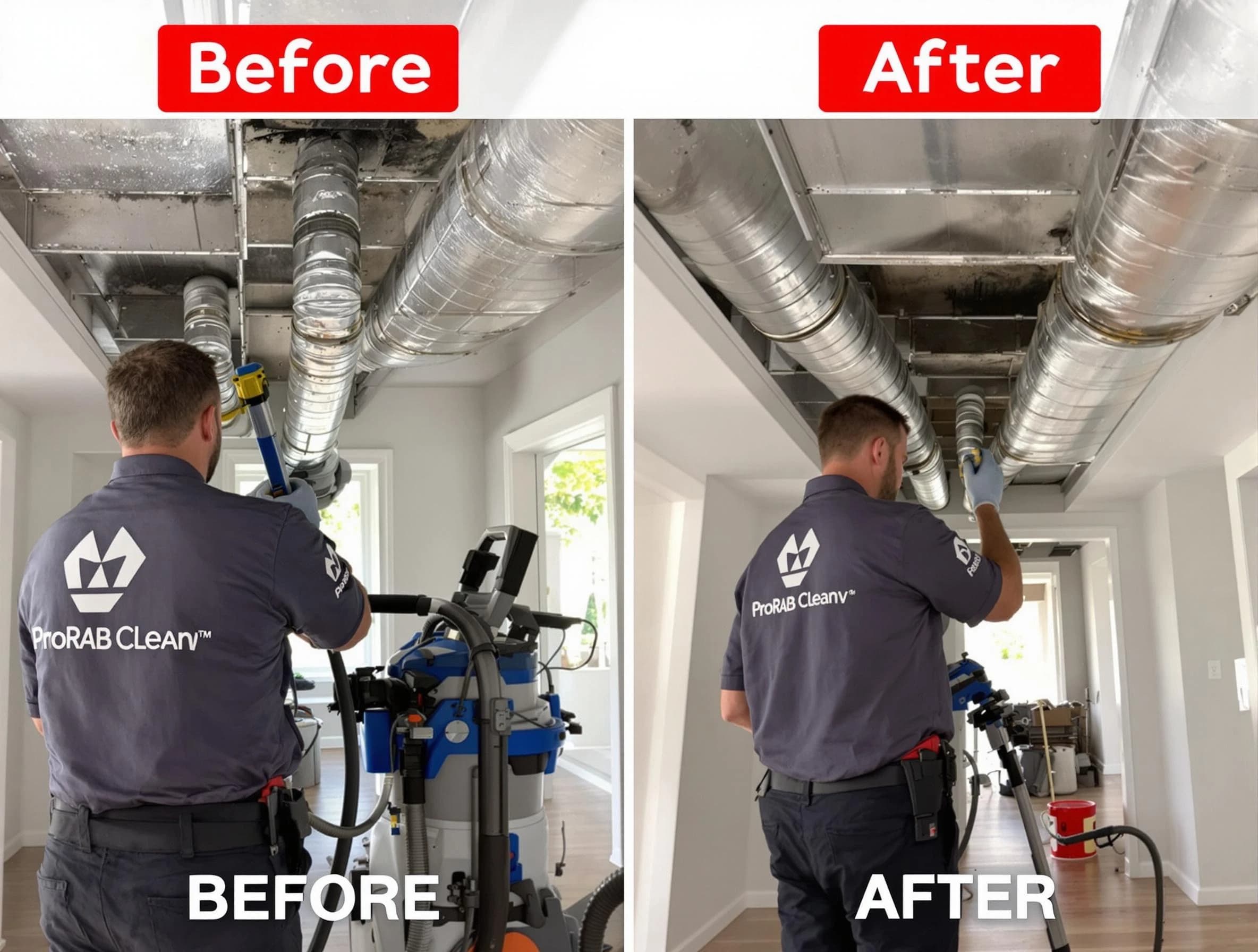 Enon Air Duct Cleaning expert performing thorough residential duct cleaning in a Enon home