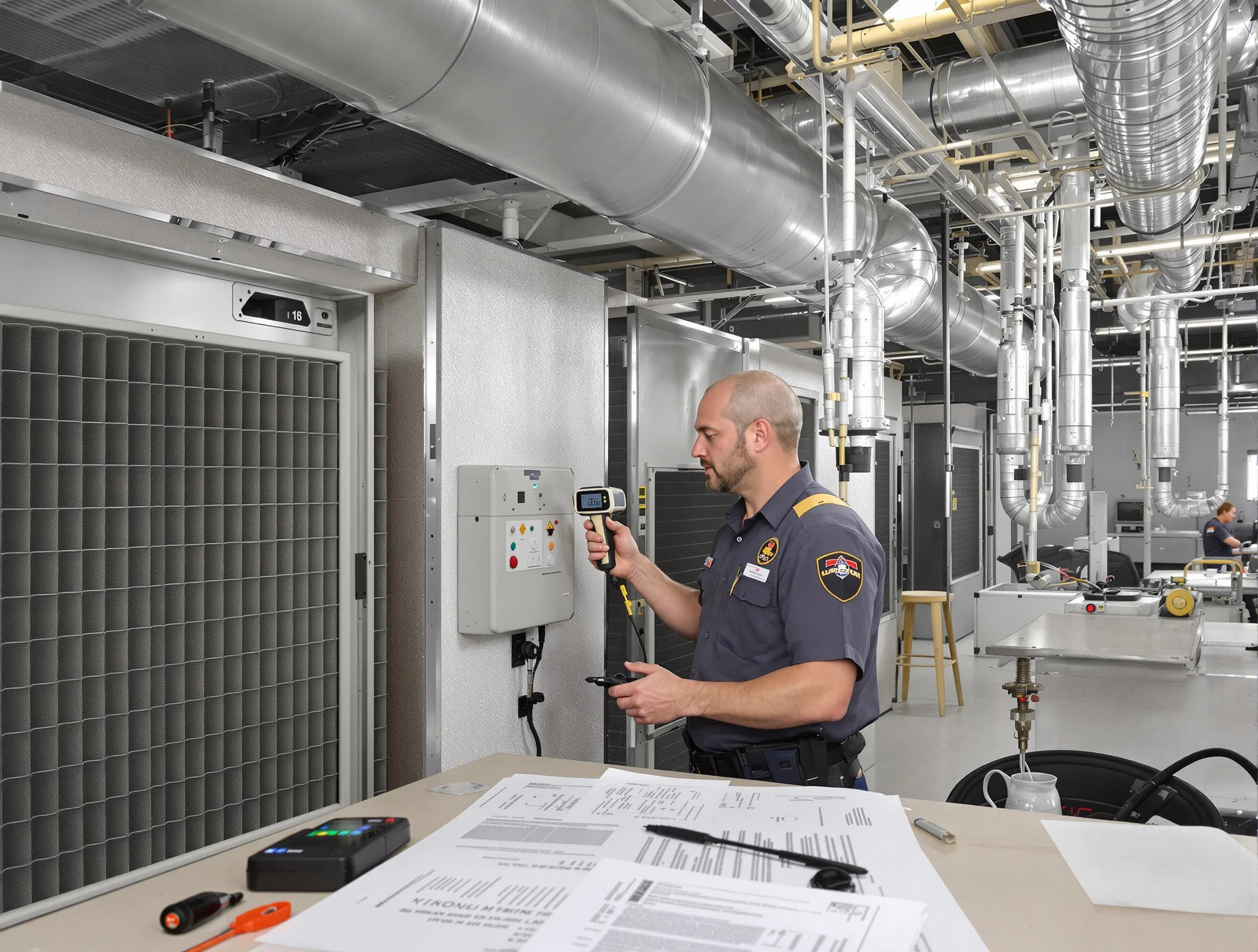 Professional filter system inspection by Enon Air Duct Cleaning in Enon