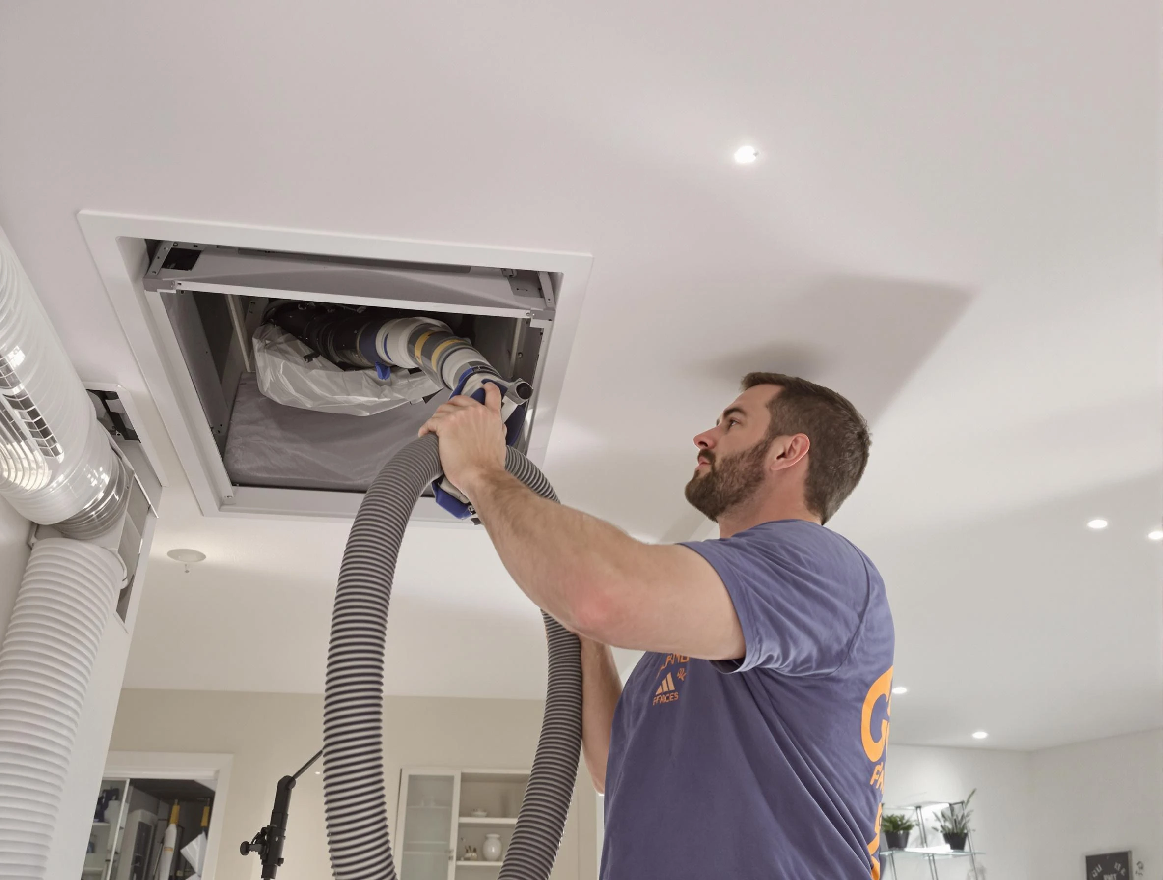 Precision indoor duct cleaning by Enon Air Duct Cleaning in Enon